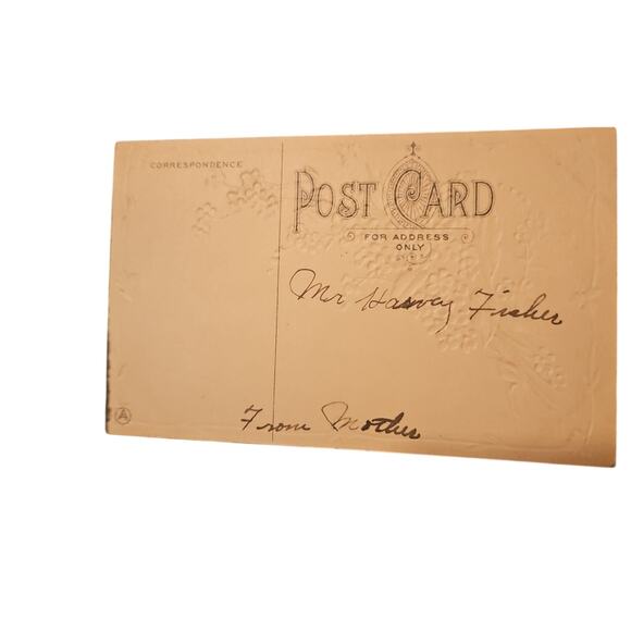 Victorian For-Get-Me-Not. Embossed, Forget Me Not Flower  Posted, Post Card - Picture 2 of 2